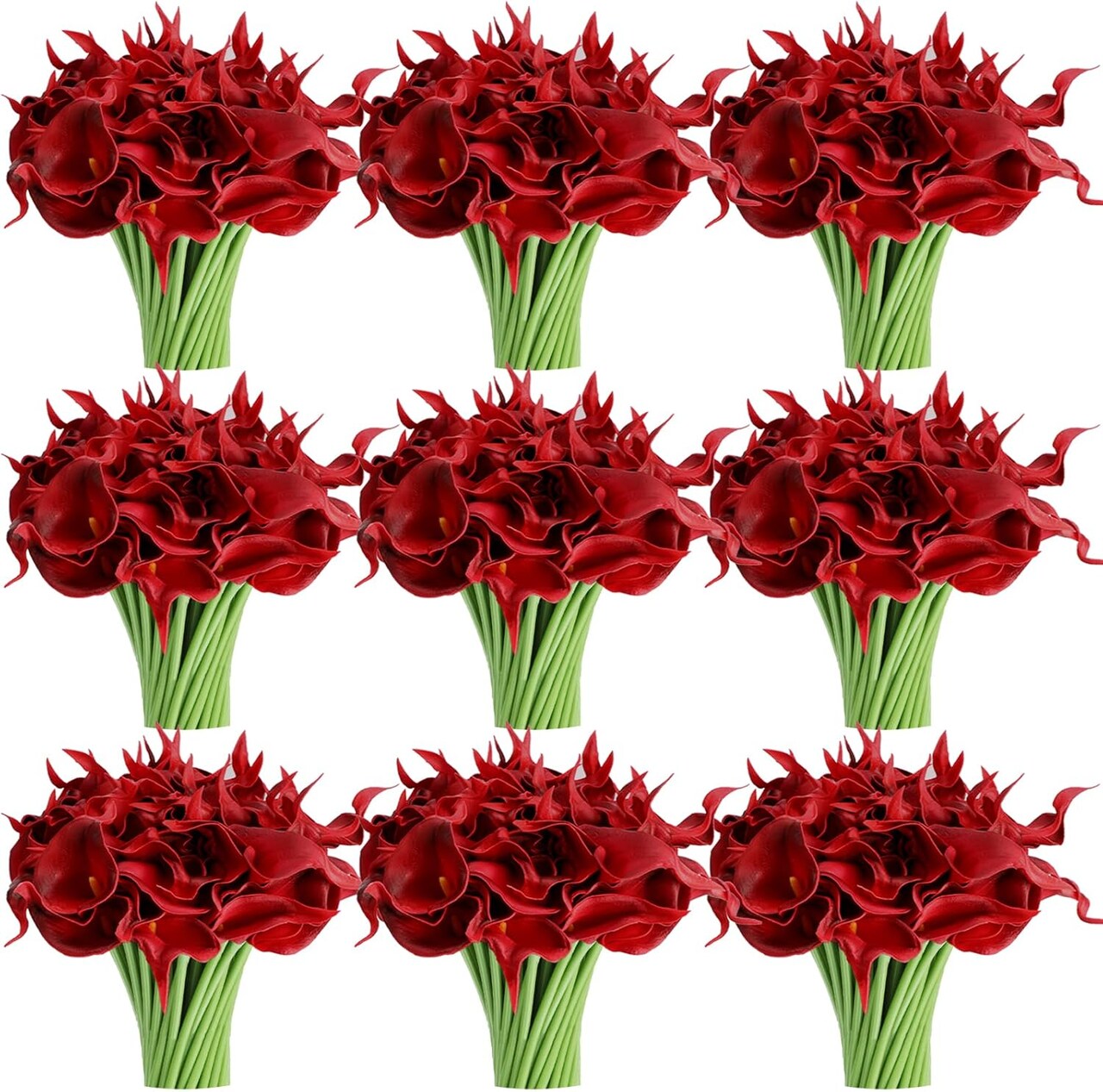 60pc Real Touch Artificial Calla Lily Flowers - 14" Realistic PU Silk Calla Lilies Bulk Bouquet - Waterproof Faux Flowers for Wedding Centerpieces, Home Decor, Bridal Showers & DIY Floral Arrangements